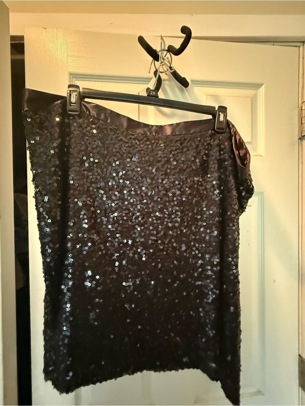 Lane Bryant Black Sequin Women’s Skirt 26 plus